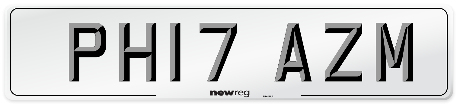 PH17 AZM Number Plate from New Reg